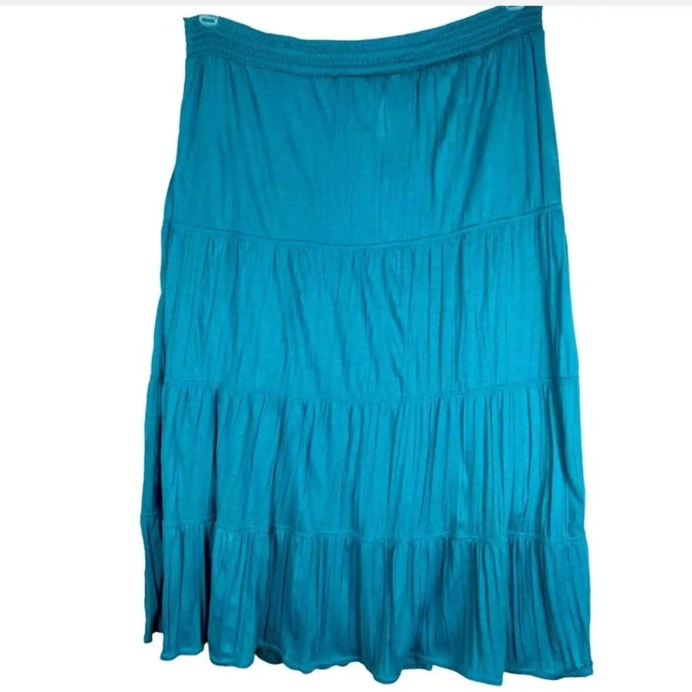 Turquoise Tiered Skirt Size XL
